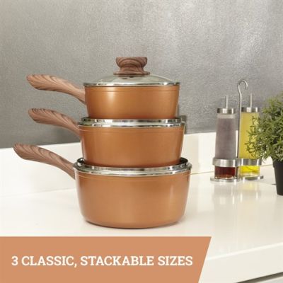 Copper Stone Pans - Saucepans