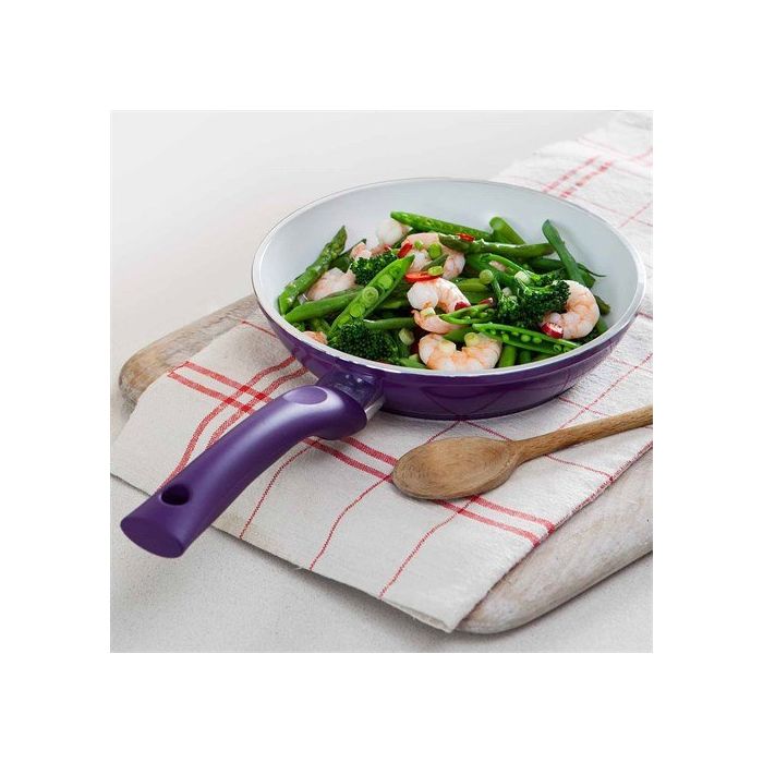 Steel Base 24cm JML Ceracraft Super Non-Stick Ceramic Frying Pans w/ Aluminium 