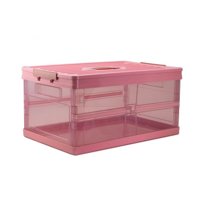 stackable JML Foldable Storage Box see-through boxes in 2 sizes and Collapsible 