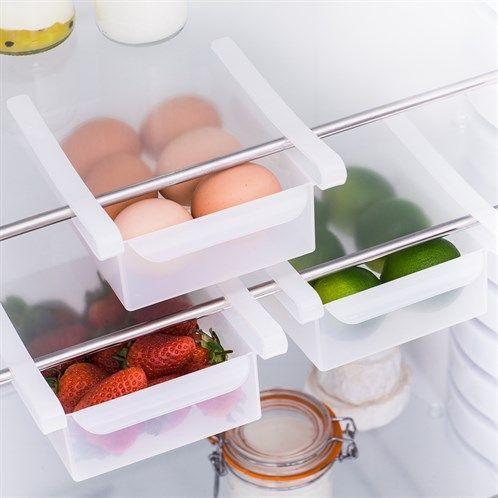 Under shelf baskets for refrigerator as storage ideas for small space 