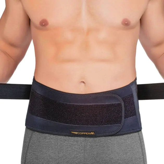 Copper Fit Men's Rapid Relief Back Support Brace with Hot/Cold