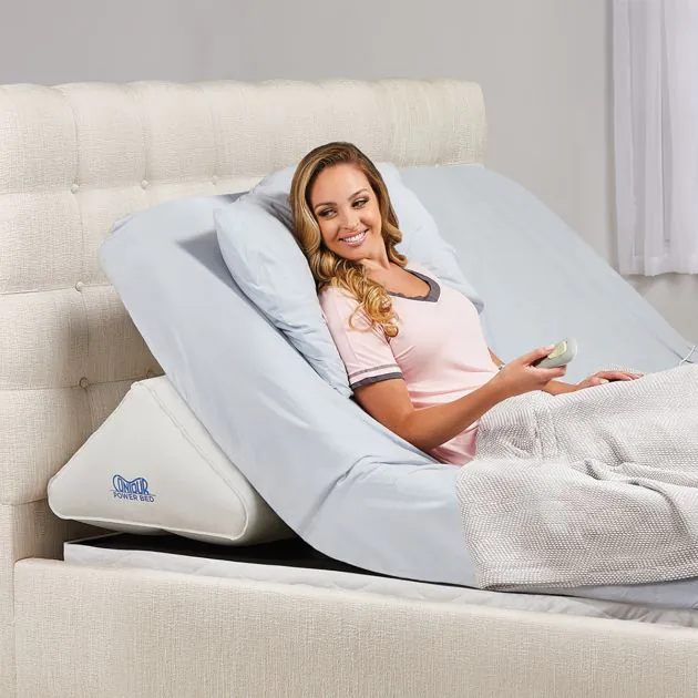 Mattress Genie Adjustable Bed Wedge Pillow for Elevating the Head