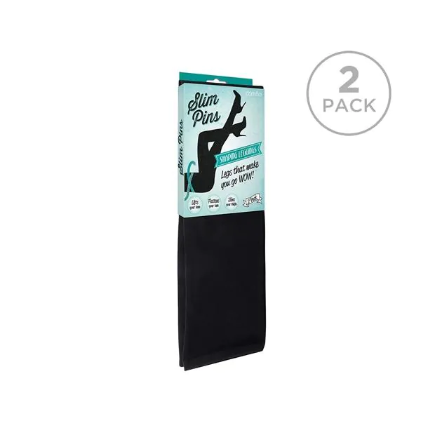 Comfia Leggings Slimming Black Leggings Shapewear Double Pack JML