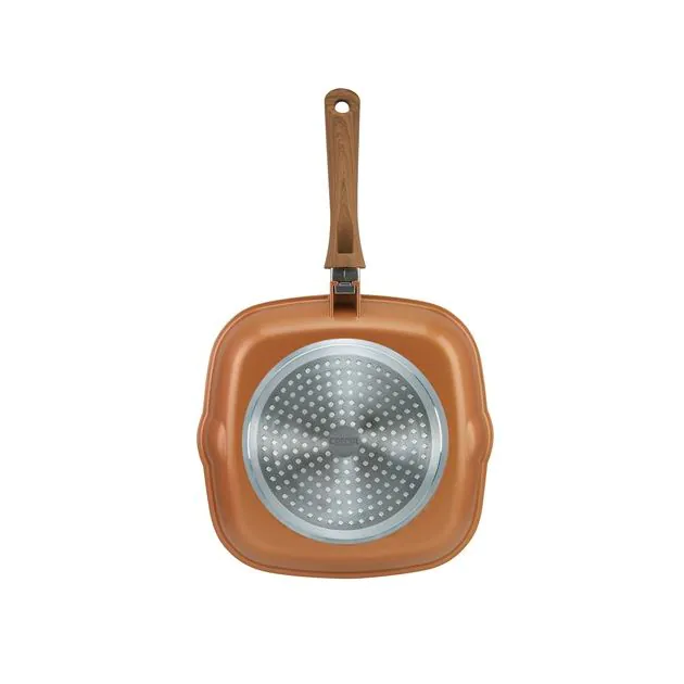 28cm Copper Stone Griddle Pan JML
