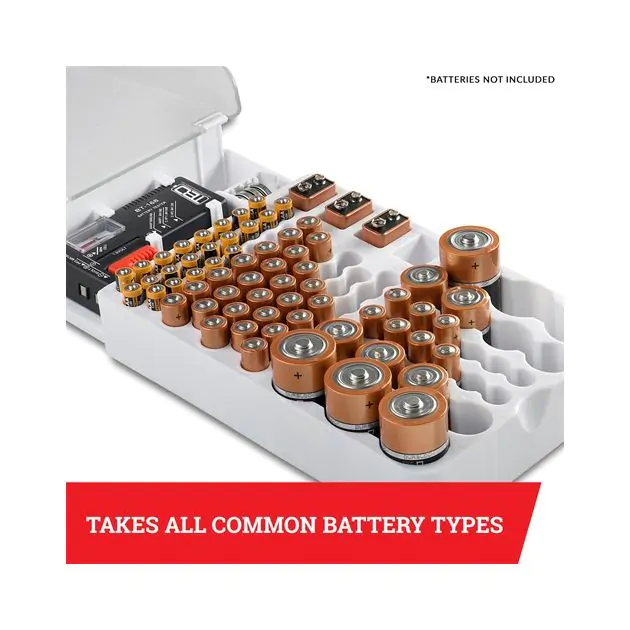 Battery-Testing Storage Stations : Battery Organizer