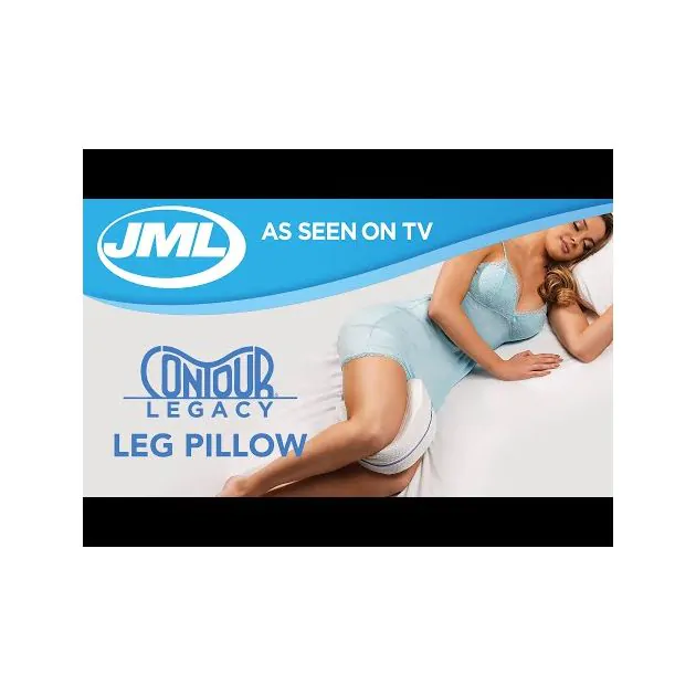 JML  Contour Legacy Leg Pillow - The tapered leg pillow for better posture  and a great night's sleep