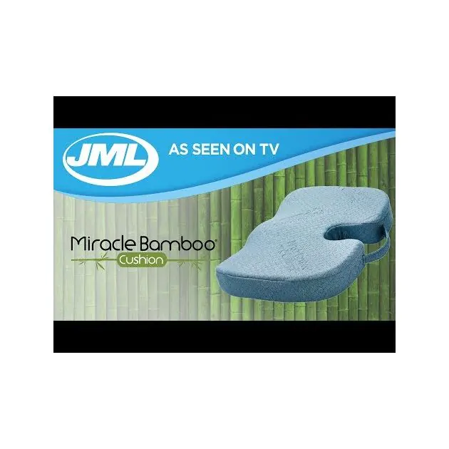 JML  Miracle Bamboo Cushion - Orthopaedic seat cushion for better posture  and comfort