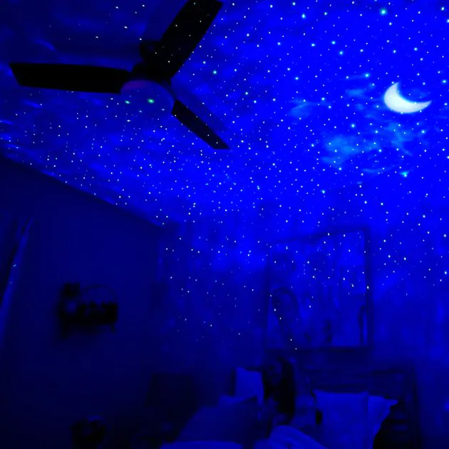 Galaxy on ceiling shop light