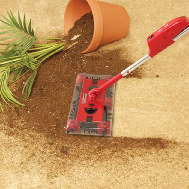 Swivel Sweeper Battery powered lightweight floor sweeper that