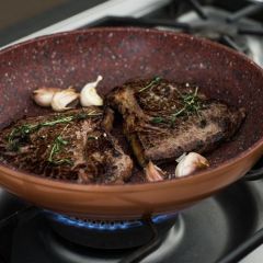 Copper Stone Pans - 28cm